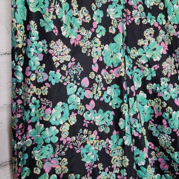 ASOS Design Womens Multicolor Puff Sleeves Floral Print Midi Tea Dress Size 10 - Picture 6 of 16